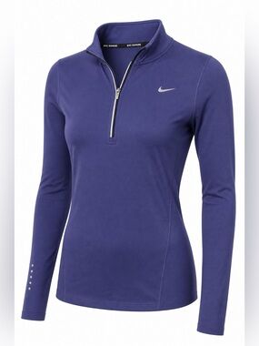 Nike Running Dri-FIT Half-Zip Pullover Purple L
